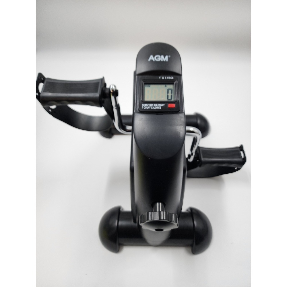 AGM Mini Exercise Bike Under Desk Pedal Exerciser Black Portable LCD Display - Picture 2 of 10
